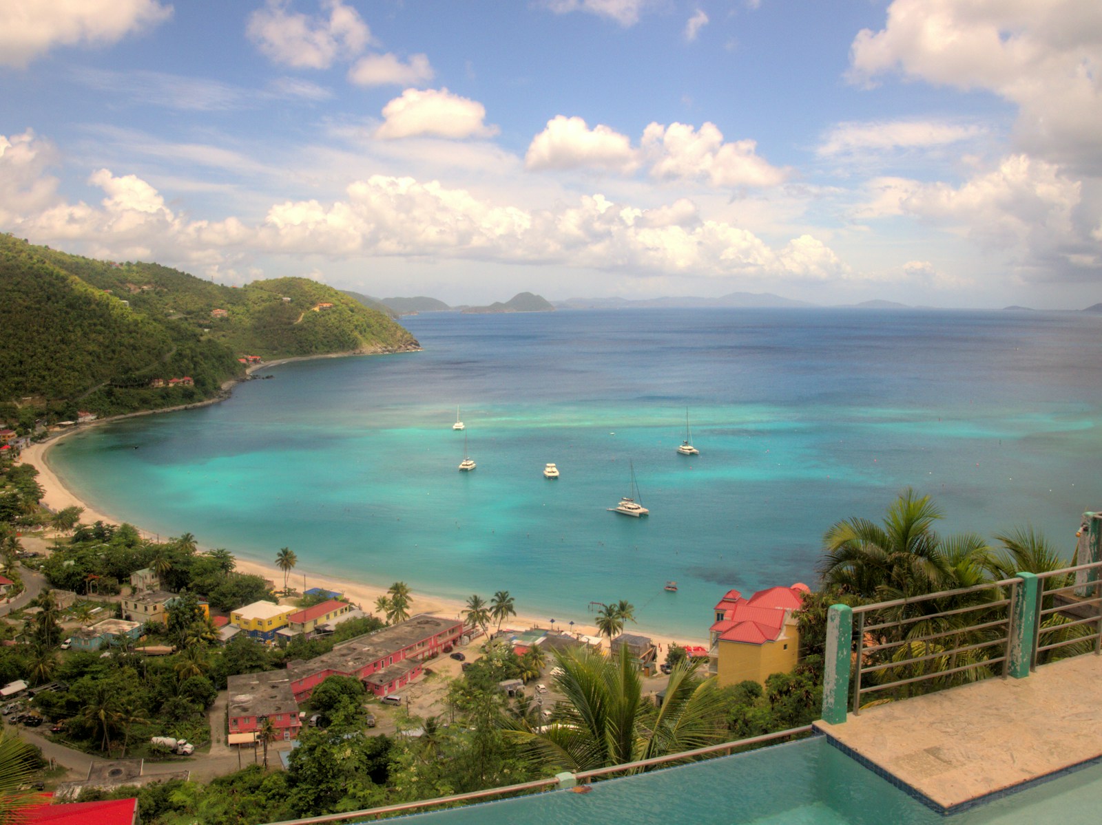 Tortola, BVI - Cane Garden Bay from up high